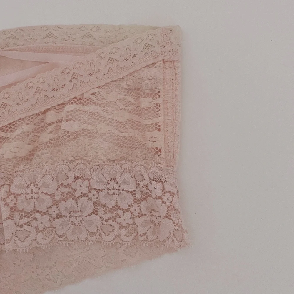 Free People Lace Longline Bandeau Bralette